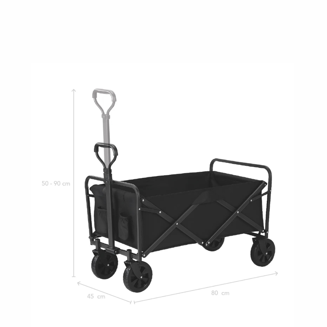 CARRO PLEGABLE CON RUEDAS PARA COMPRAS Y CAMPING – CARGO+