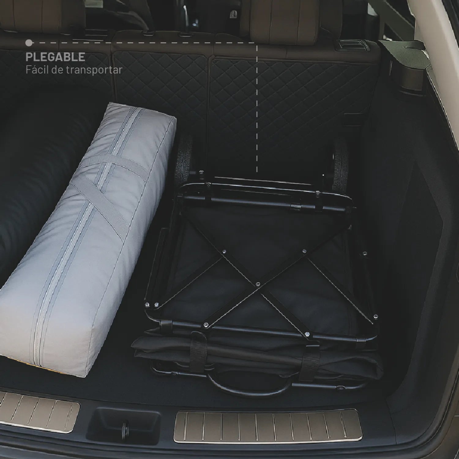 CARRO PLEGABLE CON RUEDAS PARA COMPRAS Y CAMPING – CARGO+